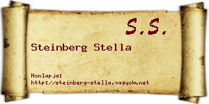 Steinberg Stella névjegykártya