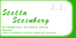 stella steinberg business card